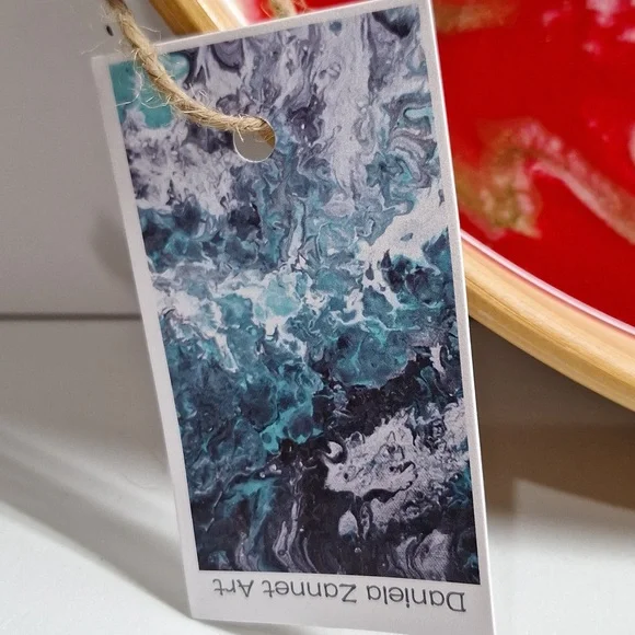 #ZZZ Beautiful  bamboo resin nontoxic food safe serving tray - Picture 3 of 6